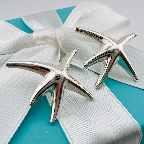 Tiffany Large Peretti Starfish Earrings - Picture 2 of 9